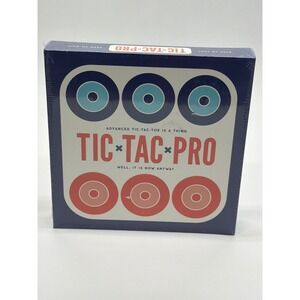 Brass Monkey Tic-Tac-Pro Advanced Tic-Tac-Toe Strategic Wood Board Game New